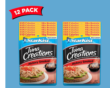 StarKist Tuna Creations Hickory Smoked, 2.6 Oz, Pack of 12 – Just $8.59!