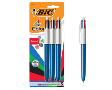 BIC 4-Color Ballpoint Pen – 3-Count – Just $5.53!