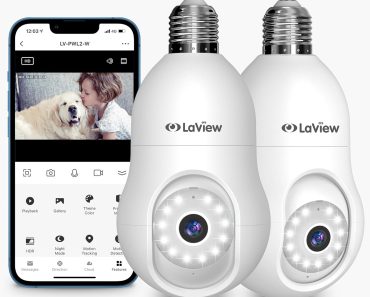 LaView 4MP Bulb Security Camera (Pack of 2) – Only $22.85!