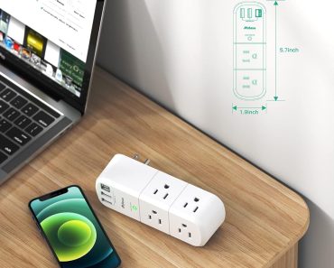 USB Outlet Extender Surge Protector – Only $7.99!