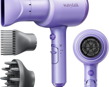 Wavytalk Ionic Blow Dryer with Diffuser – Only $21.96!