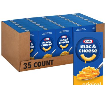 Kraft Original Flavor Macaroni and Cheese Dinner (Pack of 35) – Only $17.98!