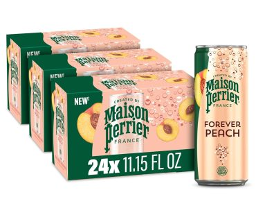 Maison Perrier Forever Peach Flavored Sparkling Water (24 Pack) – Only $11.40!