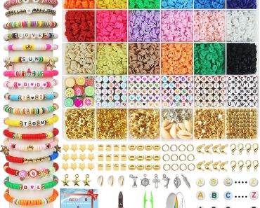 Clay Beads Bracelet Making Kit (5100 Pieces) – Only $4.79!