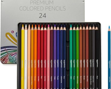 Amazon Basics Premium Colored Pencils, 24 Count – Only $3.99!