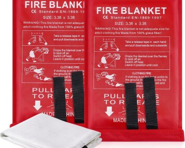 LUXJET Emergency Fire Blanket (Pack of 2) – Only $6.99!