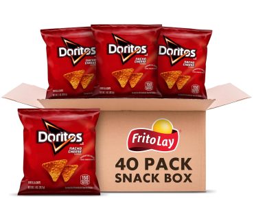 Doritos Flavored Tortilla Chips, Nacho Cheese (Pack of 40) – Only $14.42!