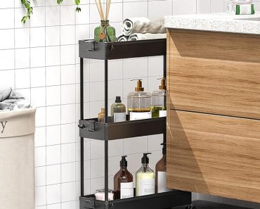 SPACEKEEPER Slim Rolling Storage Cart – Only $16.82! Prime Member Exclusive!