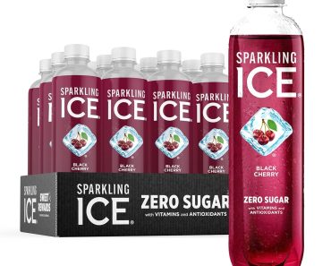 Sparkling Ice, Black Cherry Sparkling Water (Pack of 12) – Only $8.78!