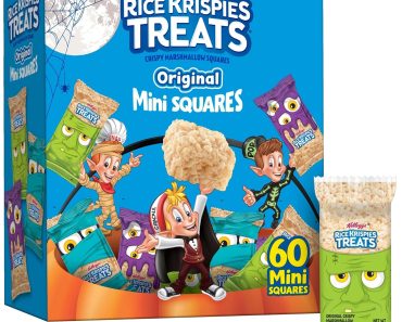 Rice Krispies Treats Crispy Mini Marshmallow Squares, Trick-or-Treat Snacks (60 Bars) – Only $9.33!