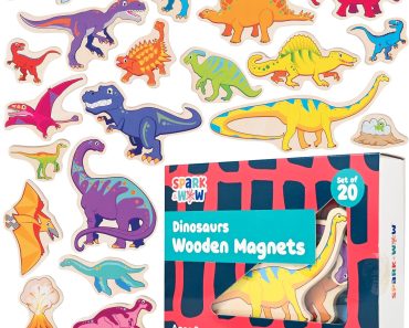 SPARK & WOW Wooden Dinosaurs Magnets (Set of 20) – Only $7.81!