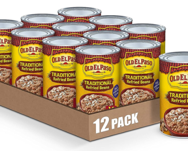 Old El Paso Traditional Canned Refried Beans, 16 oz. – Pack of 12 – Just $12.25!