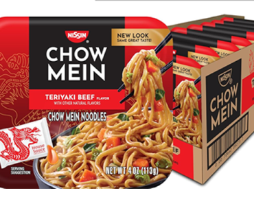 Nissin Chow Mein Teriyaki Beef – Pack of 8 – Just $7.22!