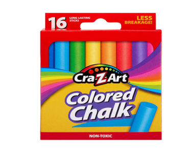 Cra-Z-Art Classic Colored Chalk, Pack Of 16 Pieces – Just $.94!