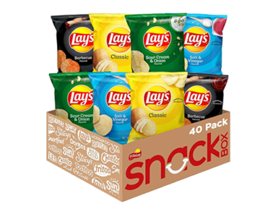 Lay’s Potato Chips, 4 Flavor Variety Pack, 40 Pack – Just $14.21!