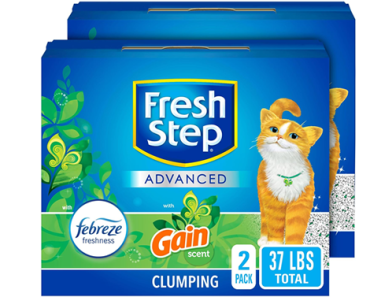 Fresh Step Clumping Cat Litter, With Febreze Gain, Advanced, Extra Large, 18.5lb – Pack of 2 – Just $14.09!