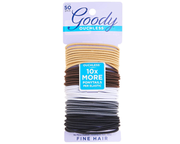 Goody Ouchless Elastic Hair Tie – 50 Count, Neutral Colors – Just $3.22!