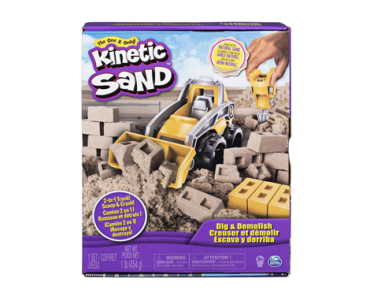 Kinetic Sand, Dig & Demolish Playset with 1lb and Toy Truck – Just $5.99!