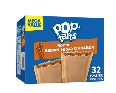 Pop-Tarts Breakfast Toaster Pastries, Frosted Brown Sugar Cinnamon, 32 Pop-Tarts – Just $7.19!