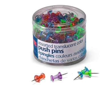 Officemate Pushpins, Steel Point, 200 count – Just $4.06!