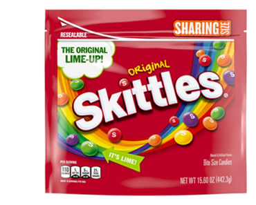 Skittles Original Candy Sharing Size Bag, 15.6 oz – Just $3.39!