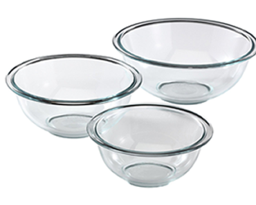 Pyrex Prepware 3-Piece Glass Mixing Bowl Set – Just $18.15!