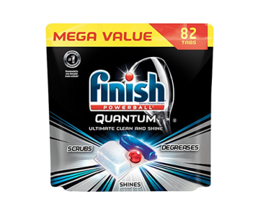 Finish Quantum Dishwasher Detergent Tabs, Ultimate Clean & Shine, 82 Count – Just $13.93!