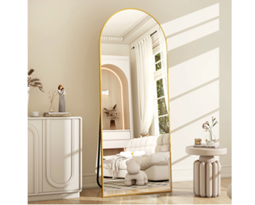 64″x 21″ Arched Standing Full Length Mirror – Just $52.99!