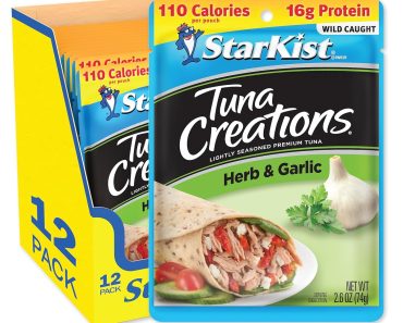 StarKist Tuna Creations, Herb and Garlic (Pack of 24) – Only $18.20!