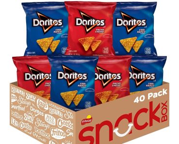 Doritos Flavored Tortilla Chips, Favorites Variety Pack (40 Count) – Only $14.15!