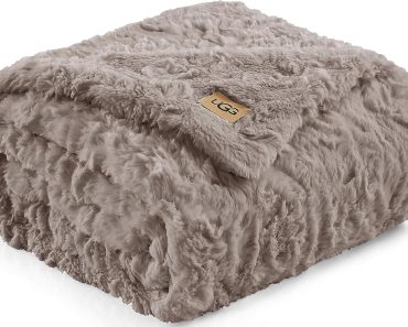 Adalee Soft Faux Fur Reversible Accent Oversized Throw Blanket – Only $50.85!