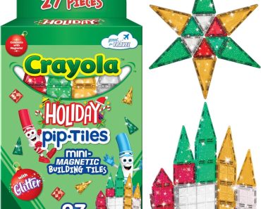 CreateOn Crayola Holiday Glitter Mini PIP Magnetic Tiles – Only $20.21!