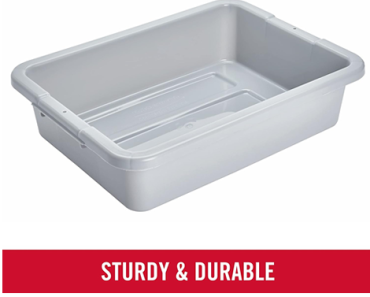 Rubbermaid Commercial Products Standard Bus/Utility Box, 4.6-Gallon – Just $9.20!