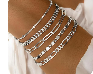 Dainty Gold Chain Bracelets Set  – Just $8.48! Prime Big Deal Days 2024!