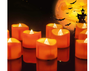 24 Pack Orange Tea Light Candles – Just $13.99!