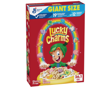 Lucky Charms Gluten Free Cereal with Marshmallows, Giant Size, 26.1 oz – Just $4.49!