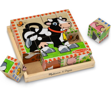 Melissa & Doug Farm Wooden Cube Puzzle With Storage Tray – 6 Puzzles in 1 – Just $6.59! Prime Big Deal Days 2024!