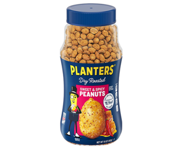 PLANTERS Sweet and Spicy Dry Roasted Peanuts, 16 oz – Just $1.93!