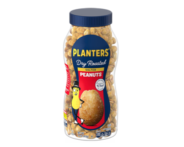 Planters Peanuts Snack Nuts, Dry Roast, 16 oz Bottles – Pack of 6 – Just $10.30!