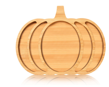 Pumpkin Wooden Serving Platter Charcuterie Board – Just $20.99!