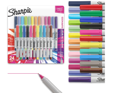 Sharpie Color Burst Permanent Markers, Ultra-Fine Point, Assorted Colors, 24-Count – Just $10.27!