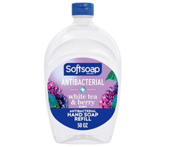 Softsoap Antibacterial Liquid Hand Soap Refill, 50 Ounce, White Tea & Berry – Just $3.09!