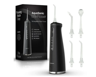 AquaSonic Elite Portable Cordless Water Flosser – 4 Modes – Just $34.95!