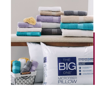 Kohl’s 3 Days of Deals! Kohl’s Big One Bath Towel or Microfiber Pillow – $2.99!