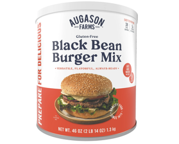 Augason Farms Gluten-Free Black Bean Burger 2 lbs 14 oz No. 10 Can – Just $12.98!