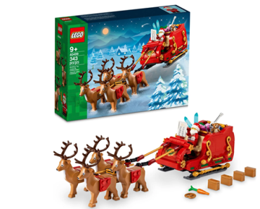 LEGO Santa’s Sleigh Christmas Toy Building Set 40499 – Just $25.63!