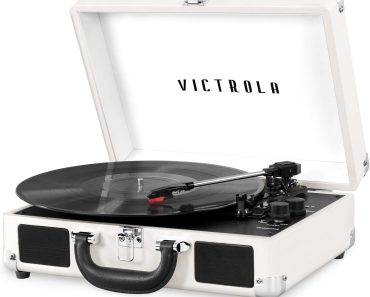 Victrola Journey+ Vintage 3-Speed Bluetooth Portable Suitcase Record Player – Only $39.99! Black Friday Deal!