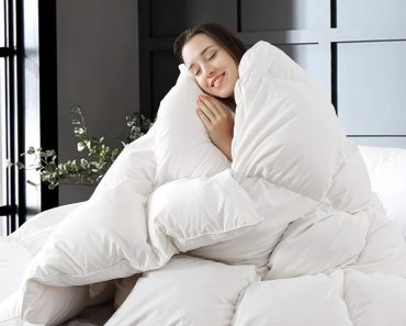 WhatsBedding Feather Comforter (King Size) – Only $64.99!