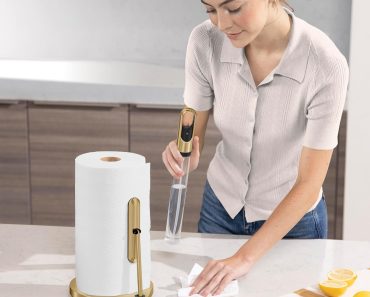 Simplehuman Standing Paper Towel Holder with Spray Pump – Only $56! Cyber Monday Deal