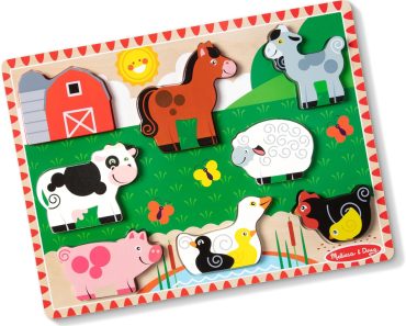 Melissa & Doug Farm Wooden Chunky Puzzle – Only $5! Black Friday Deal!